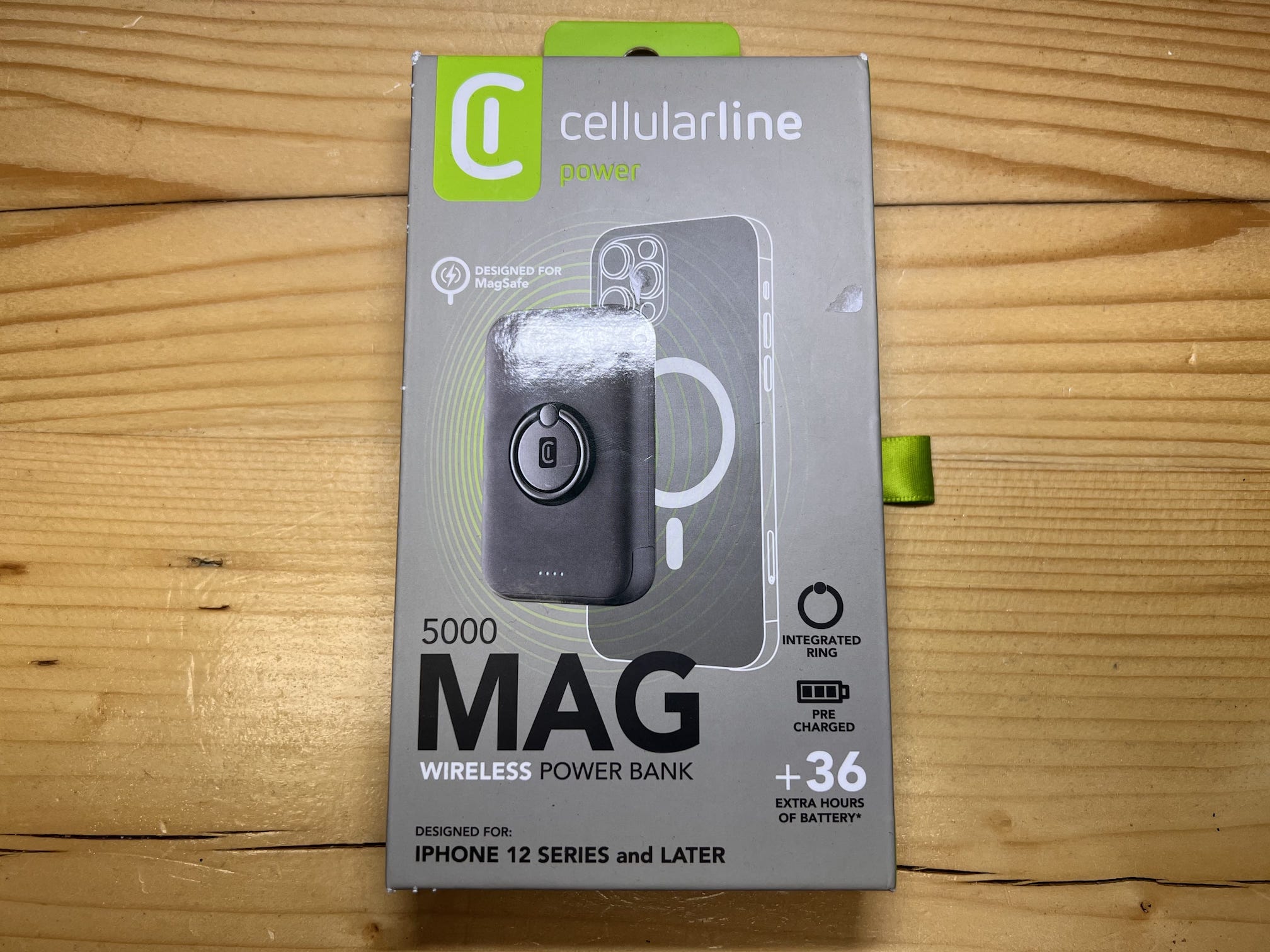 Cellularline Power Bank MAG 5000 Caricabatterie Portatile con Magsafe per  Iphone 12 A2403 Nero